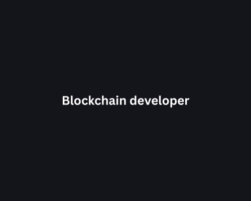 Blockchain Developer visual